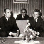Foto Mitterand si Nicolae Ceausescu